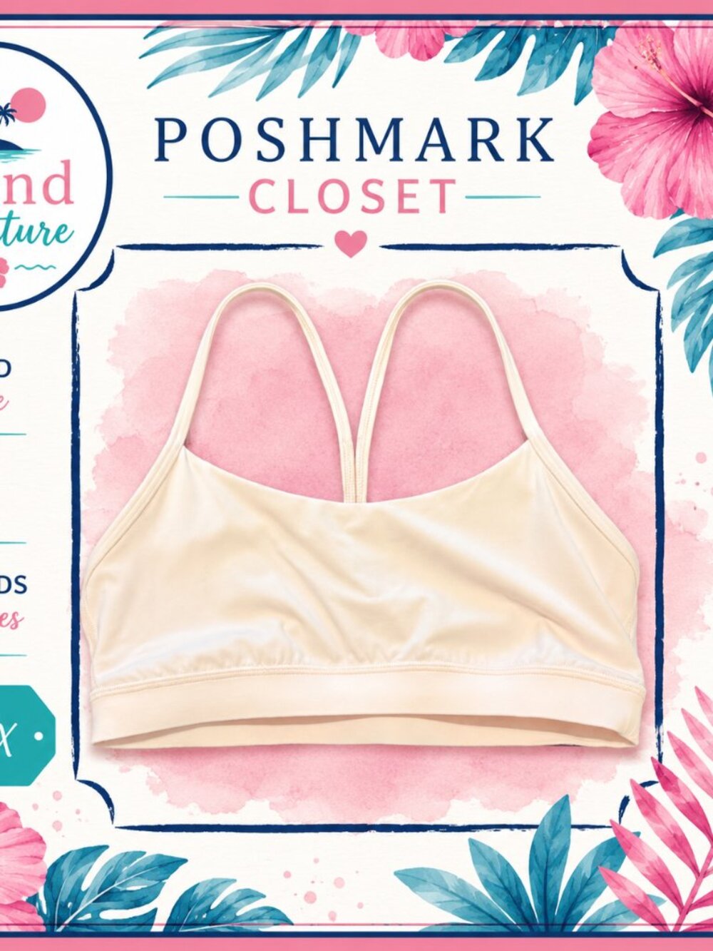 Lululemon Flow Y Bra - NWOT Baby Pink - Size 10